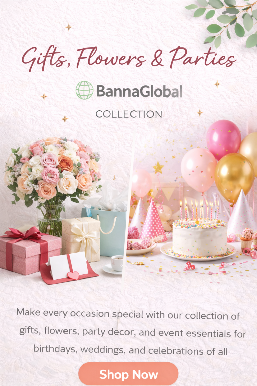 Gifts, Flowers & Parties