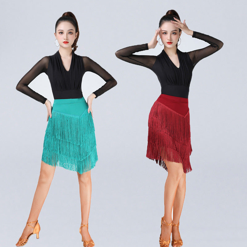Practice Wear For Women And Adults Fringed Skirt