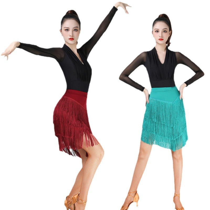 Practice Wear For Women And Adults Fringed Skirt